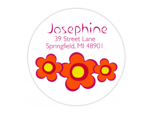 Many Cool Flowers Address Label