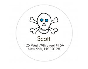 Skull Address Label