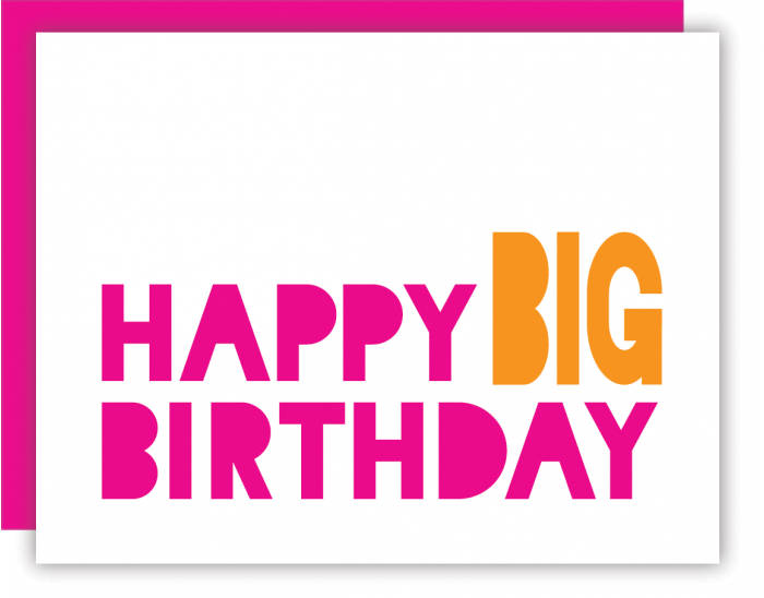 Big Birthday Pink