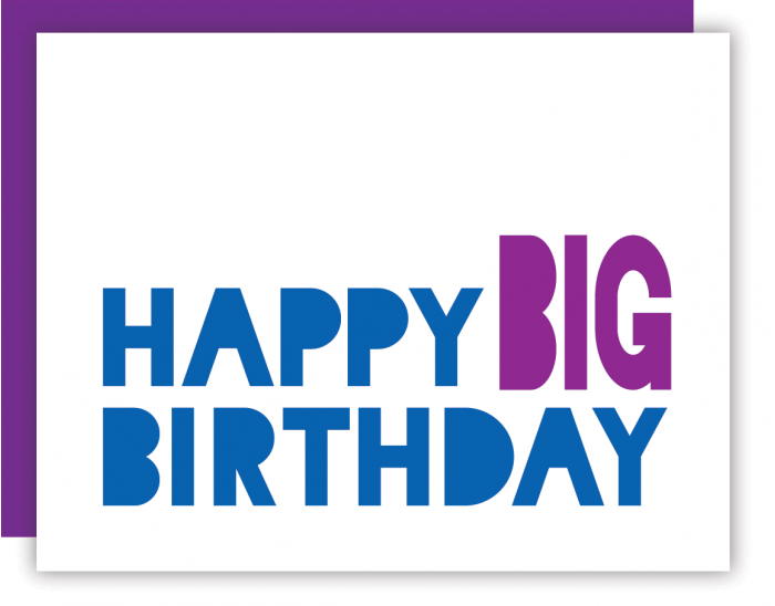 Big Birthday Purple