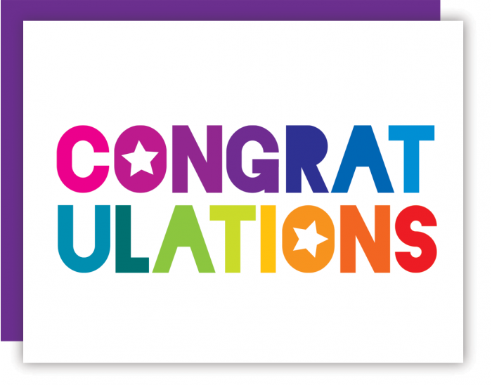 Congrat - Ulations Rainbow