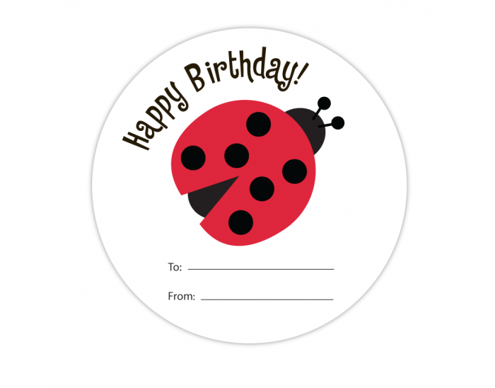Ladybug Fill-in Gift Label