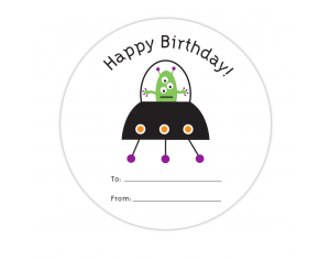 Martian Fill-in Gift Label
