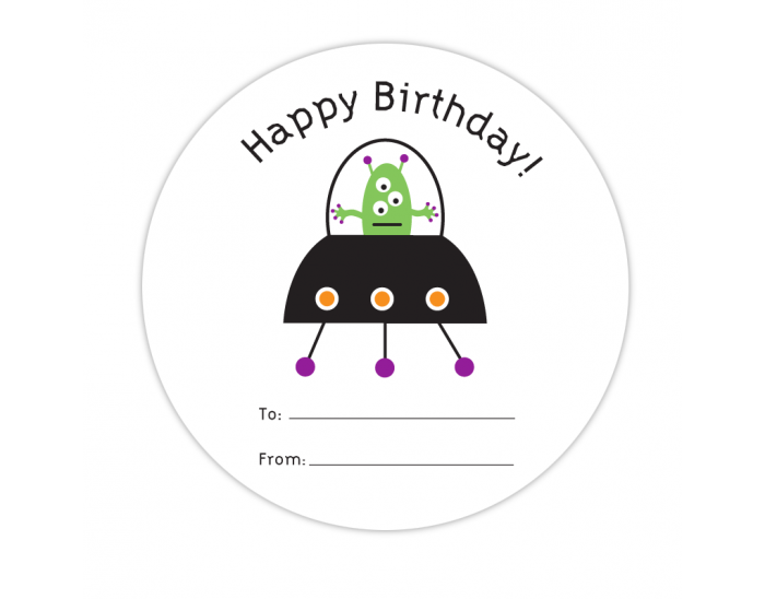 Martian Fill-in Gift Label Martian Fill-in Gift Label