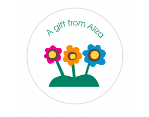 Flowers Gift Label