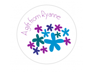Fresh Florals Small Gift Label