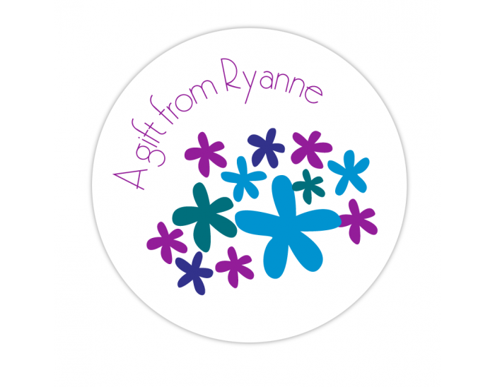 Fresh Florals Small Gift Label