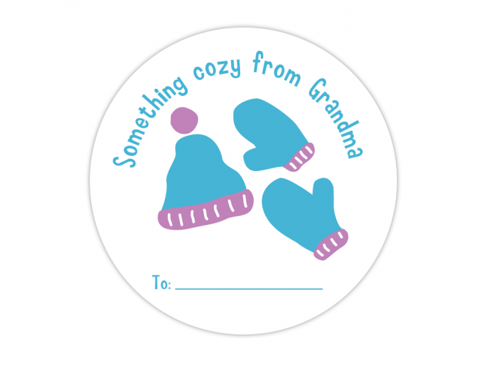 Mittens Gift Label