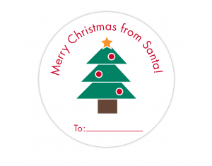 From Santa Gift Label