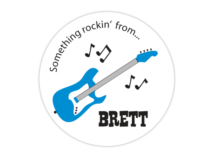 Guitar Gift Label