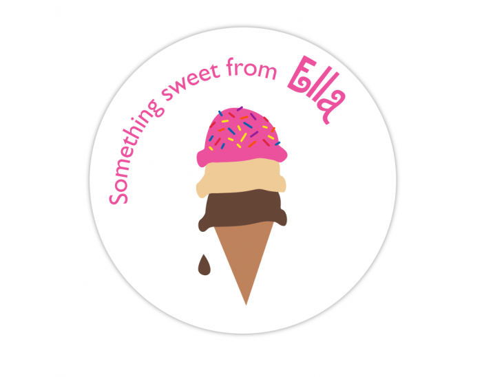 Ice Cream Gift Label Ice Cream Gift Label