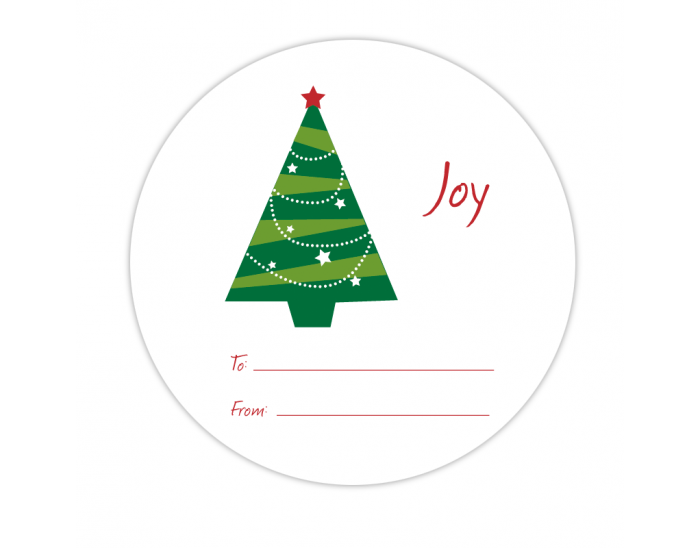 Christmas Joy Gift Label Christmas Joy Gift Label