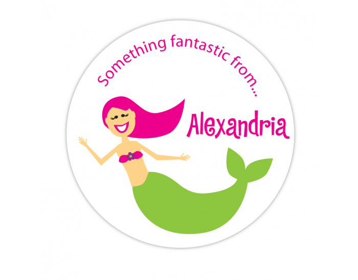 Mermaid Gift Label