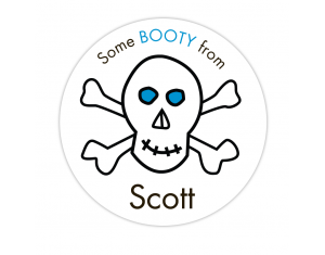 Skull Gift Label