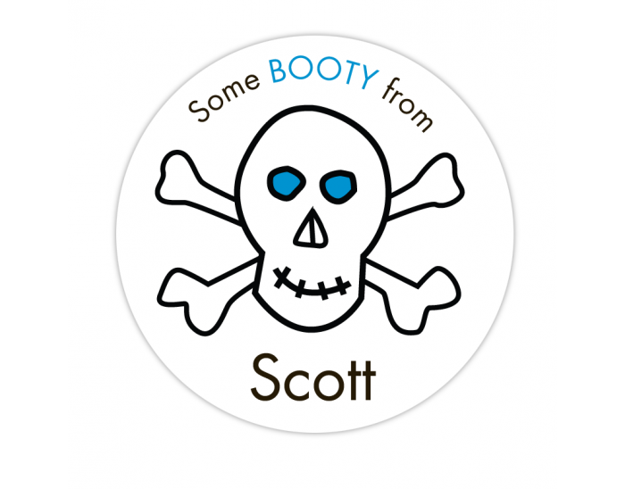 Skull Gift Label
