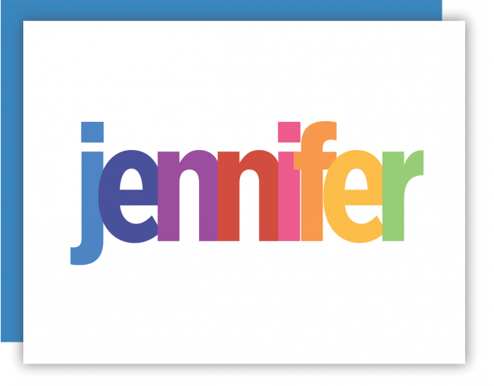 Overlapped lowercase rainbow