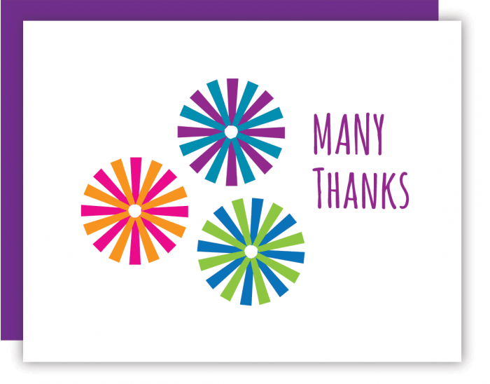 Many Thanks Pom Pon Dots 