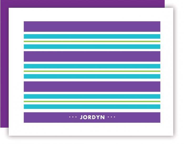 Purple Nautical Stripes