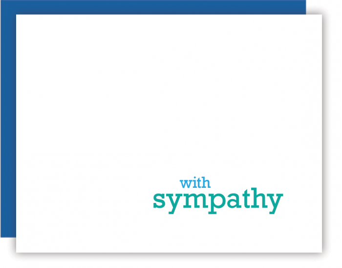 With Sympathy